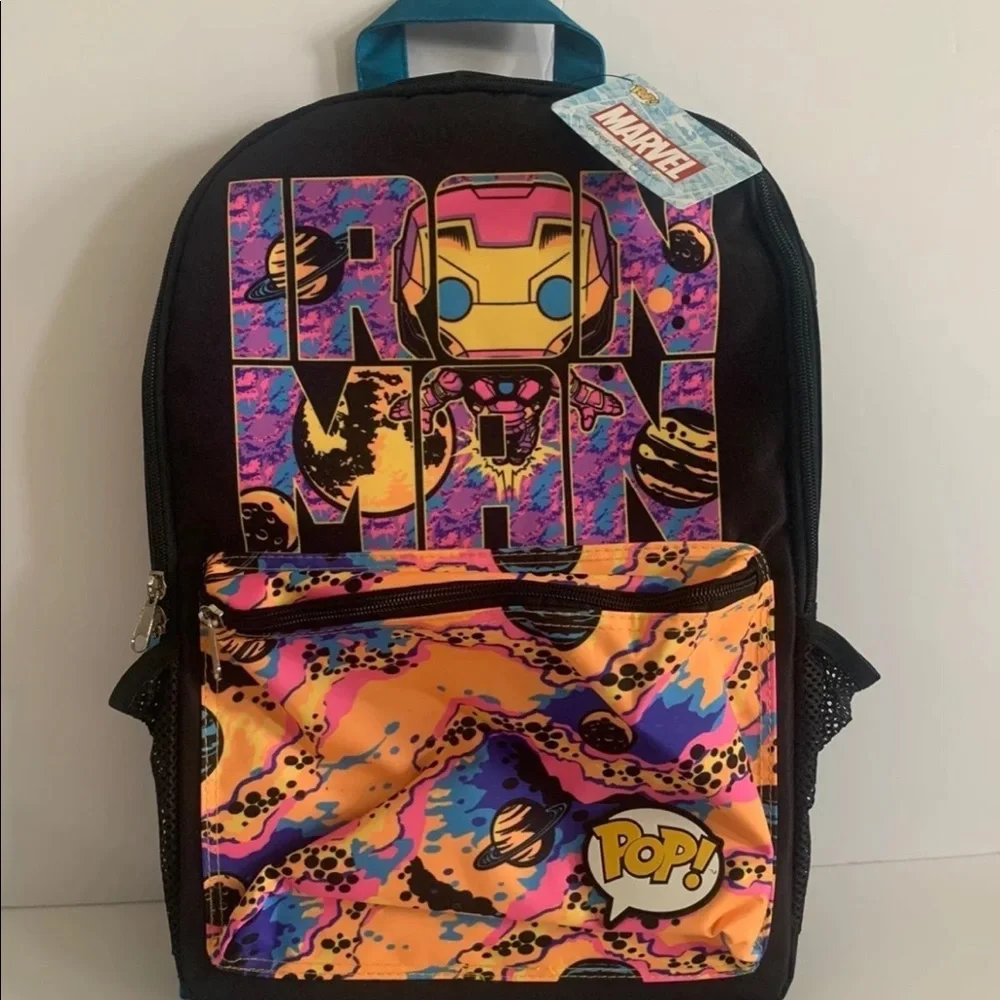 Funko Pop Marvel Ironman Blacklight Backpack - Picture 1 of 2
